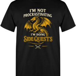 08_08_2025_RPG Gamer T-Shirt Im Doing Side Quests Casual_Tee_thehungrypng_black_tee_bg_thehungrypng