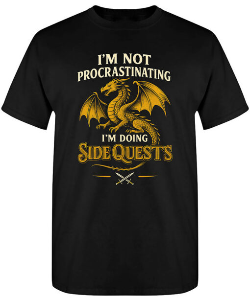 08_08_2025_RPG Gamer T-Shirt Im Doing Side Quests Casual_Tee_thehungrypng_black_tee_bg_thehungrypng