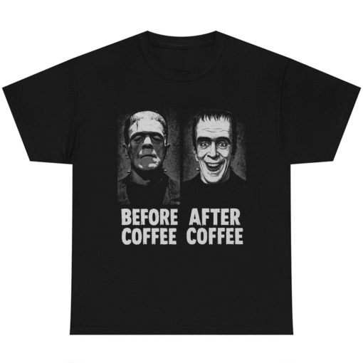 Before Coffee & After Coffee Halloween Dark Hurmor