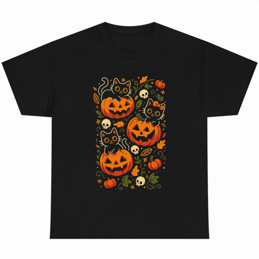 Black Cat Pumpkin Party