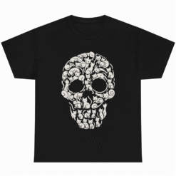 Cat Skeleton Skull Halloween T-shirt